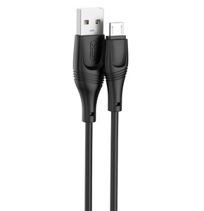 Kabel USB - Micro USB XO NB238 2.4A 1 m Czarny