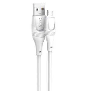 Kabel USB - Micro USB XO NB238 2A 3 m Biały