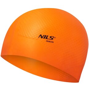 Czepek NILS AQUA Dots Pomarańczowy