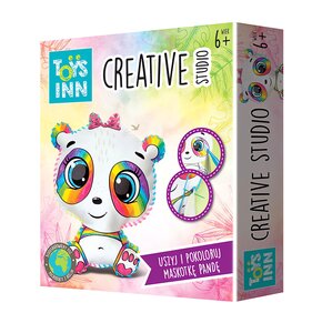 Zestaw kreatywny TOYS INN Creative Studio Panda Maskotka do szycia i kolorwania