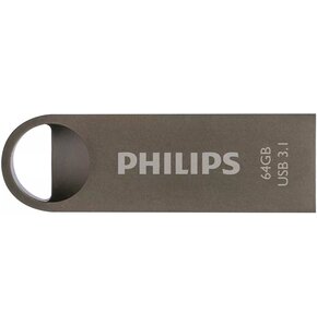 Pendrive PHILIPS Moon 3.1 64GB, USB 3.2 Gen. 2 (USB 3.1), Odczyt 180 Mb/s, Zapis 35 Mb/s
