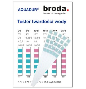 Paskowy tester twardości wody AQUADUR AQUAL91221-5 (5 szt.)