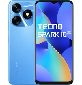 Smartfon TECNO Spark 10 4/128GB 6.6" 90Hz Niebieski TETNOPAS1000003
