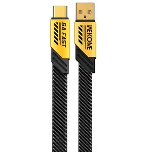 Kabel USB - USB-C WEKOME WDC-190 Mecha Series 1 m Żółty