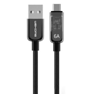 Kabel USB - USB-C WEKOME WDC-180 Vanguard Series 1 m Czarny
