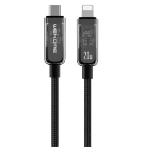 Kabel USB-C - Lightning WEKOME WDC-181 Vanguard Series PD 20W 1.2 m Czarny
