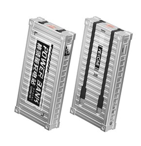 Powerbank WEKOME WP-339 Container Series 10000 mAh 20W + 22.5W Srebrny