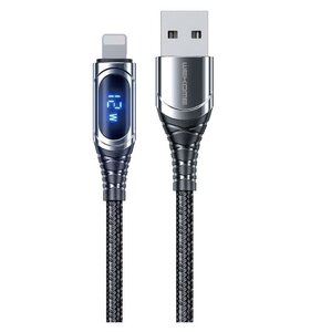 Kabel USB - Lightning WEKOME WDC-166 Sakin Series 1 m Szary
