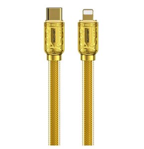 Kabel USB Typ-C - Lightning WEKOME WDC-163 Sakin Series PD 20W 1 m Złoty