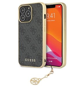 Etui GUESS 4G Charm do Apple iPhone 14 Pro Max Szary