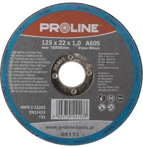 Tarcza do cięcia PROLINE 44113 125 mm