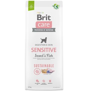 Karma dla psa BRIT CARE Sustainable Sensitive Owady i ryba 12 kg