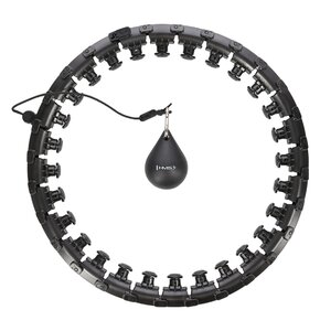 Hula hop HMS Plus Size HHW12 Czarny + pas wyszczuplający BR163 Czarny