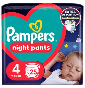 Pieluchomajtki PAMPERS Night Pants 4 (25 szt.)