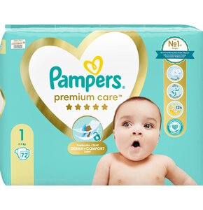 Pieluchy PAMPERS Premium Care Rozmiar 1 (72 szt.)