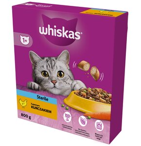 Karma dla kota WHISKAS Sterile Kurczak 800 g