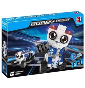 Klocki plastikowe CADA Bobby Robot 2w1 C55013W