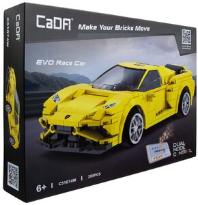 Klocki plastikowe CADA Make Your Bricks Move Samochód wyścigowy Zdalne sterowanie C51074W