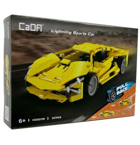 Klocki plastikowe CADA Lightning Sports Car Pull-back C52021W