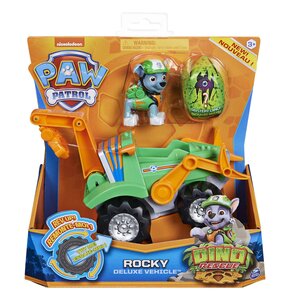 Samochód SPIN MASTER Psi Patrol Rocky Deluxe Dino Rescue + figurka