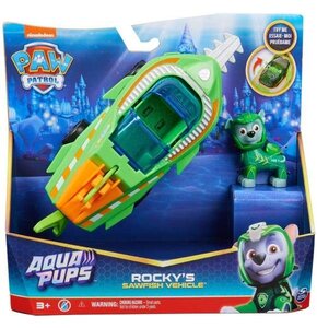 Łódź SPIN MASTER Psi Patrol Aqua Pups Ryba + Figurka Rocky
