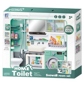 Zabawka zestaw mebli łazienkowych ASKATO Home Toilet 121000