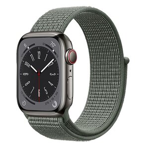 Pasek CRONG Nylon do Apple Watch (42/44/45/49mm) Zielony