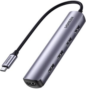Hub UGREEN CM417 5w1 USB Typu C 3.2 Gen. 1, Pasywny