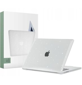 Etui na laptopa TECH-PROTECT Smartshell do Apple Macbook Air 15 2023 Przezroczysty Brokat