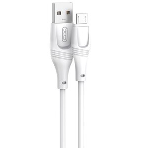 Kabel USB - Micro USB XO NB238 2.4A 1 m Biały