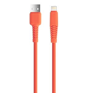Kabel USB - Lightning XO KSA-L-1.5210 2.1A 1.5 m Pomarańczowy