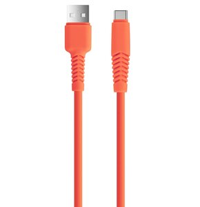 Kabel USB - USB Typ-C XO KSC-C-1.5210 2.1A 1.5 m Pomarańczowy