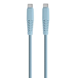Kabel USB-C - USB-C XO KSC-C-1.523 2.1A 1.5 m Niebieski