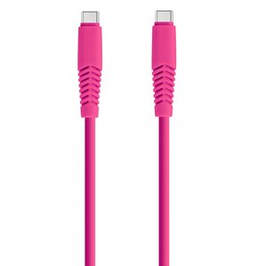 Kabel USB-C - USB-C XO KSC-C-1.526 2.1A 1.5 m Różowy