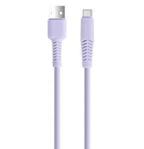 Kabel USB - USB-C SETTY KSA-C-1.529 2.1A 1.5 m Liliowy