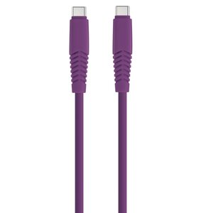 Kabel USB-C - USB-C SETTY KSC-C-1.5219 2.1A 1.5 m Fioletowy