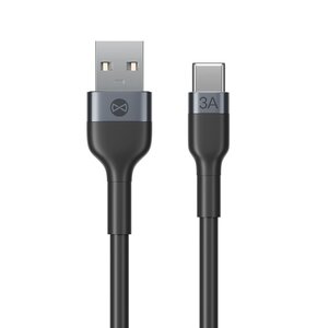 Kabel USB - USB-C FOREVER Flexible 3A 1m Czarny