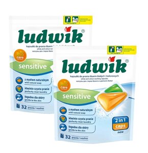 Kapsułki do prania LUDWIK 2in1 Sensitive - 64 szt.