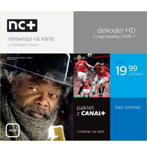 Telewizja na kartę NC+ Pakiet Start+ (130 kanałów z Canal+, 1 m-c na start)