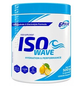 Izotonik 6PAK Iso Wave Cytrynowy (500 g)