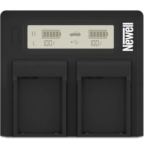 Ładowarka dwukanałowa NEWELL DC-LCD do akumulatorów Panasonic VW-VBD29/58/78