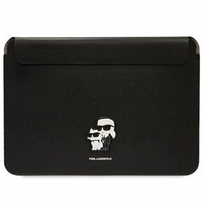 Etui na laptopa KARL LAGERFELD Saffiano Karl&Choupette 14 cali Czarny