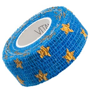 Bandaż elastyczny VITAMMY Autoband Gwiazdki Niebieski 2.5 x 450 cm