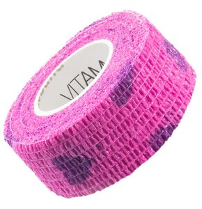 Bandaż elastyczny VITAMMY Autoband Różowy Serduszka 2.5 x 450 cm