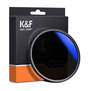 Filtr K&F CONCEPT Fader Szary Regulowany ND2-ND400 (58 mm)