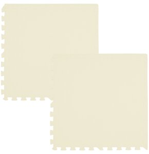 Mata piankowa HUMBI Puzzle 62 x 62 x 1 cm (6 elementów) Kremowy
