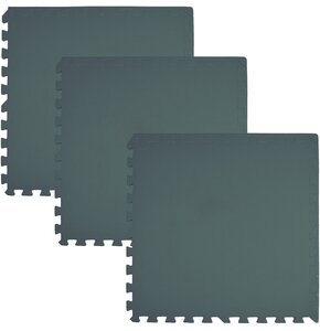 Mata piankowa HUMBI Puzzle 62 x 62 x 1 cm (9 elementów) Ciemnozielony