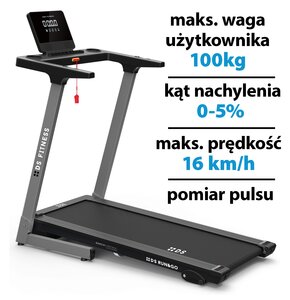 Bieżnia elektryczna DS FITNESS Run&Go K11420 1100W 16km/h