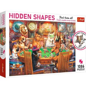 Puzzle TREFL Hidden Shapes Wieczór gier 10749 (1086 elementów)