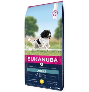 Karma dla psa EUKANUBA Adult Medium Breeds Kurczak 15+3 kg